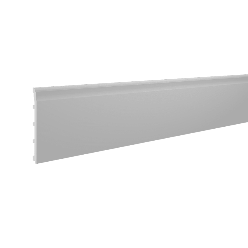 Plinta decorativa alba, dimensiuni 20x1.5x200 cm