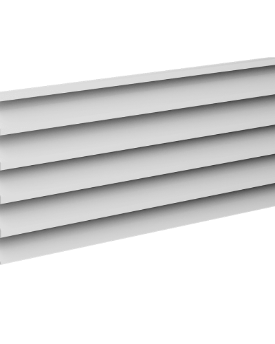 Panou decorativ 3D riflat, alb