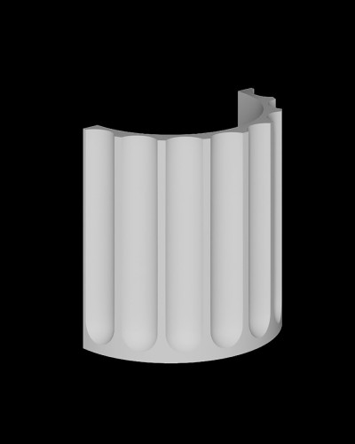 Trunchi semicoloană 4.16.005, Dimensiuni: 18.2 x 35 x 36.4 cm, Gaudi Decor
