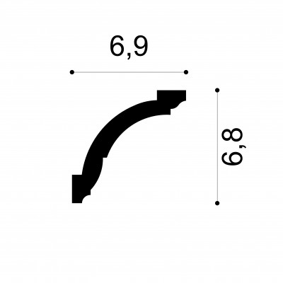 Profile Decorative Gaudi Decor GDD-6.50.101. Conține culorile: