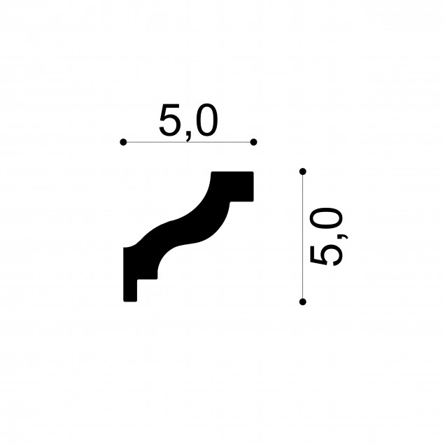 Profile Decorative Gaudi Decor GDD-6.50.103. Conține culorile: