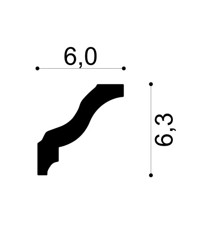 Profile Decorative Gaudi Decor GDD-6.50.105. Conține culorile: