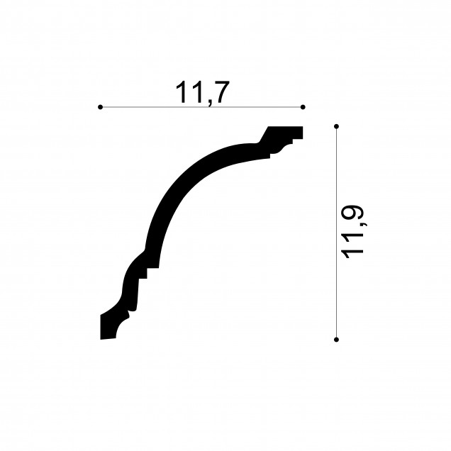 Profile Decorative Gaudi Decor GDD-6.50.108. Conține culorile: