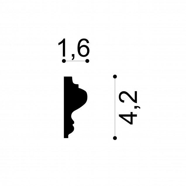 Profile Decorative Gaudi Decor GDD-1.51.301f. Conține culorile: