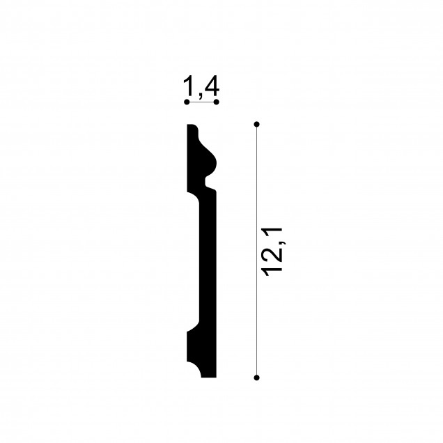 Profile Decorative Gaudi Decor GDD-1.53.108f. Conține culorile: