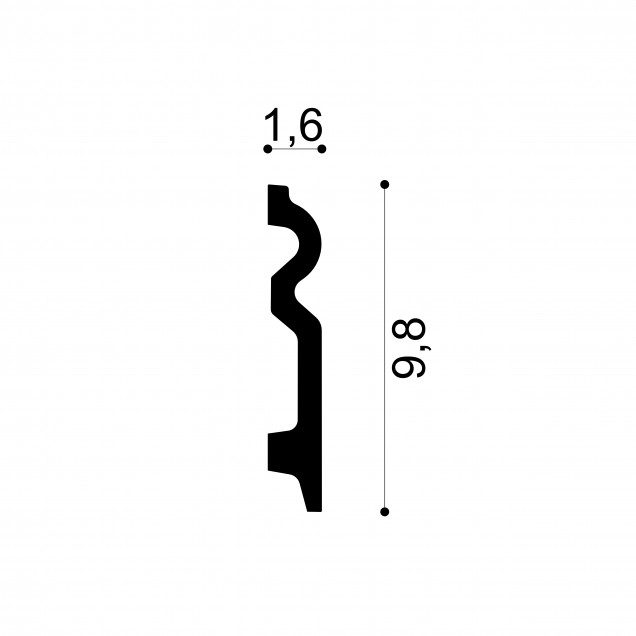 Profile Decorative Gaudi Decor GDD-1.53.109. Conține culorile: