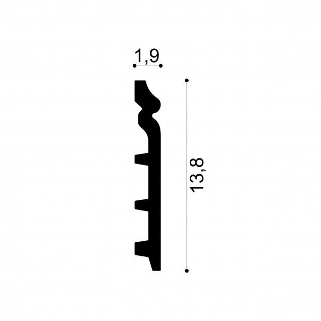 Profile Decorative Gaudi Decor GDD-1.53.110f. Conține culorile: