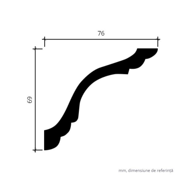 Profile Decorative Gaudi Decor GDD-1.50.102. Conține culorile: