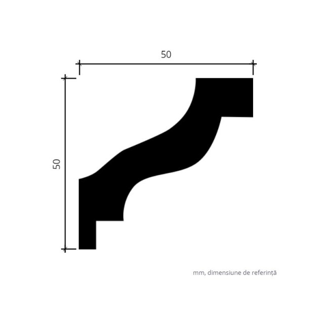 Profile Decorative Gaudi Decor GDD-1.50.103f. Conține culorile: