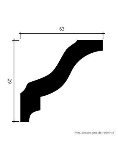 Profile Decorative Gaudi Decor GDD-1.50.105. Conține culorile: