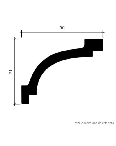 Profile Decorative Gaudi Decor GDD-1.50.106. Conține culorile: