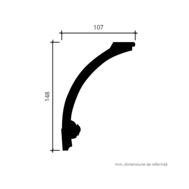 Profile Decorative Gaudi Decor GDD-1.50.107. Conține culorile: