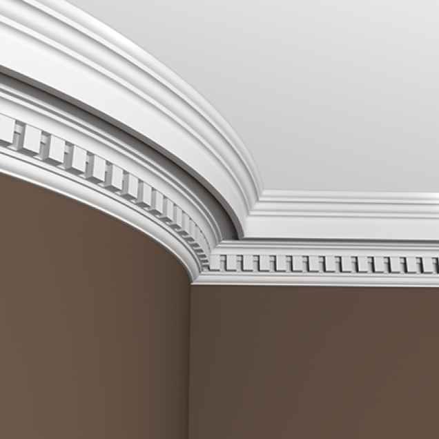 Cornisa decorativa flexibila alba pentru tavan