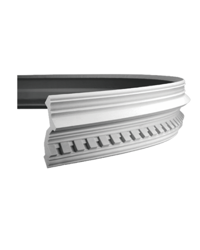 Cornisa decorativa flexibila alba pentru tavan