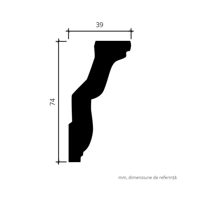 Profile Decorative Gaudi Decor GDD-1.50.112f. Conține culorile: