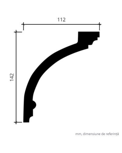 Profile Decorative Gaudi Decor GDD-1.50.120f. Conține culorile: