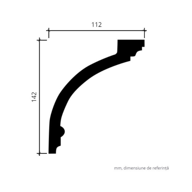 Profile Decorative Gaudi Decor GDD-1.50.120f. Conține culorile: