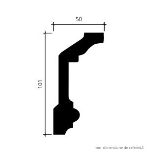 Profile Decorative Gaudi Decor GDD-1.50.121. Conține culorile: