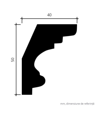 Profile Decorative Gaudi Decor GDD-1.50.122. Conține culorile: