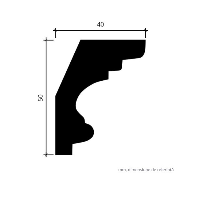 Profile Decorative Gaudi Decor GDD-1.50.122f. Conține culorile: