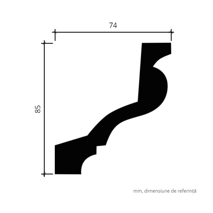Profile Decorative Gaudi Decor GDD-1.50.129f. Conține culorile: