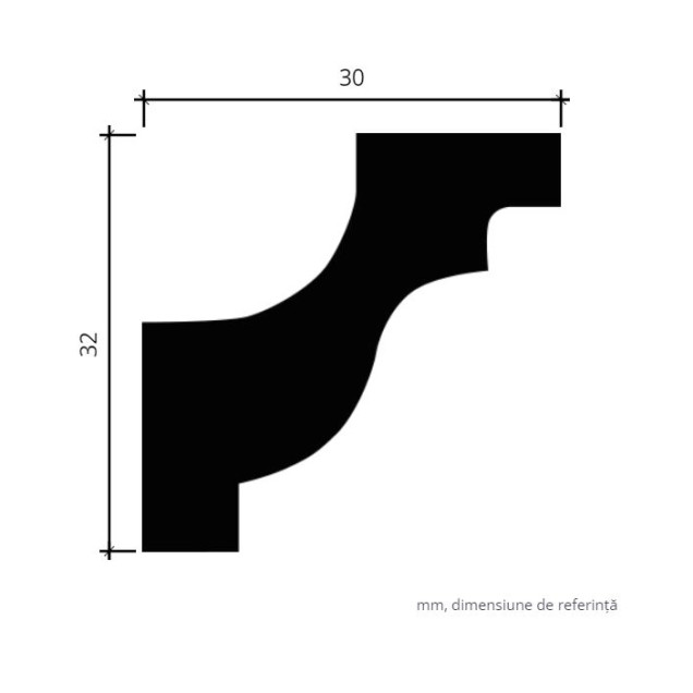 Profile Decorative Gaudi Decor GDD-1.50.130f. Conține culorile: