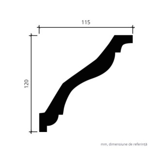 Profile Decorative Gaudi Decor GDD-1.50.133. Conține culorile: