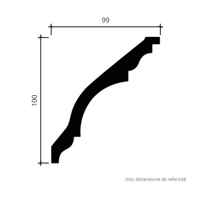 Profile Decorative Gaudi Decor GDD-1.50.139f. Conține culorile: