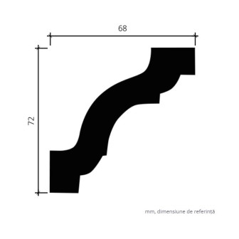 Profile Decorative Gaudi Decor GDD-1.50.141. Conține culorile: