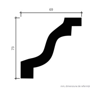 Profile Decorative Gaudi Decor GDD-1.50.143. Conține culorile: