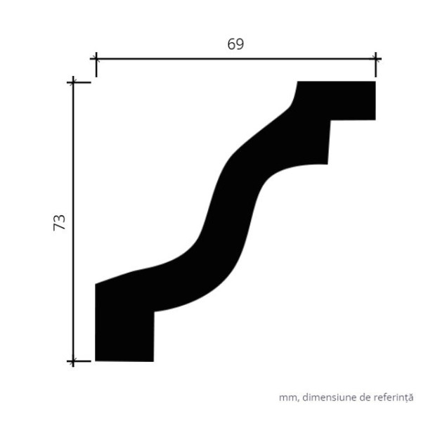 Profile Decorative Gaudi Decor GDD-1.50.143. Conține culorile: