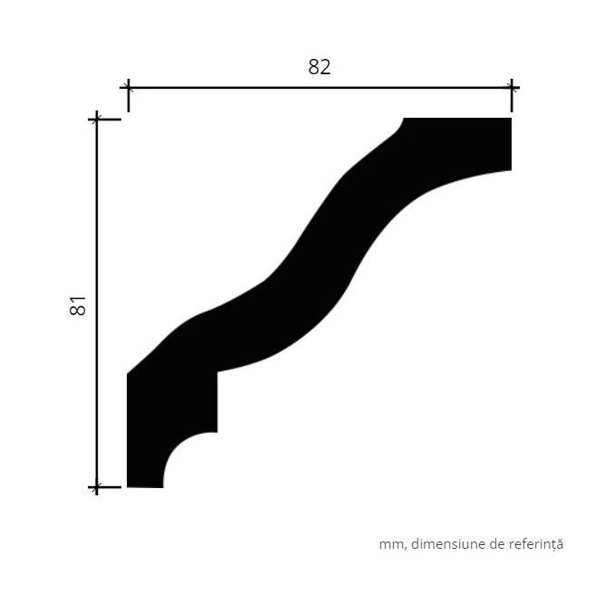 Profile Decorative Gaudi Decor GDD-1.50.144. Conține culorile: