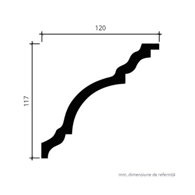 Profile Decorative Gaudi Decor GDD-1.50.148f. Conține culorile: