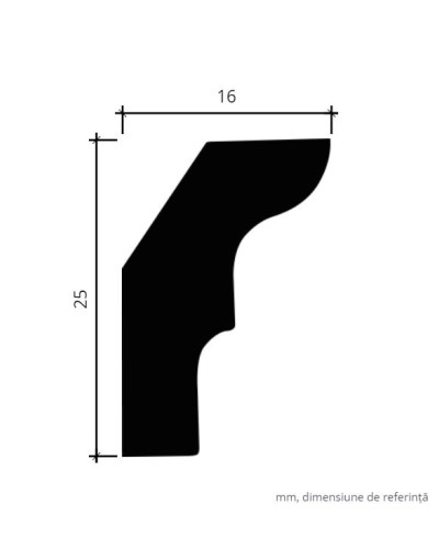 Profile Decorative Gaudi Decor GDD-1.50.155. Conține culorile: