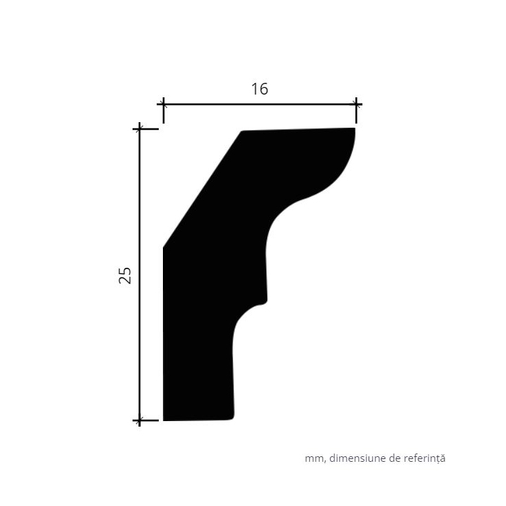 Profile Decorative Gaudi Decor GDD-1.50.155f. Conține culorile: