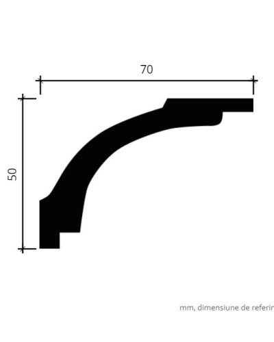 Profile Decorative Gaudi Decor GDD-1.50.160. Conține culorile: