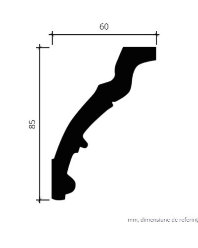 Profile Decorative Gaudi Decor GDD-1.50.162. Conține culorile: