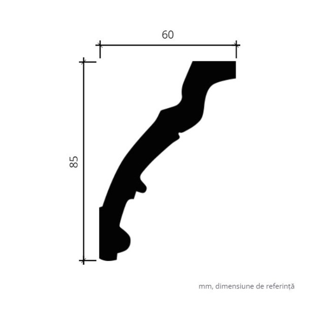 Profile Decorative Gaudi Decor GDD-1.50.162f. Conține culorile: