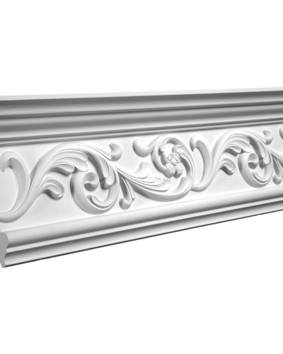 Cornișă decorativă cu design floral, ideală pentru tavan