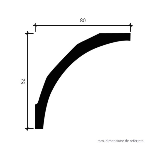 Profile Decorative Gaudi Decor GDD-1.50.165f. Conține culorile: