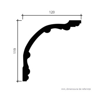 Profile Decorative Gaudi Decor GDD-1.50.168. Conține culorile: