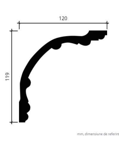 Profile Decorative Gaudi Decor GDD-1.50.168. Conține culorile: