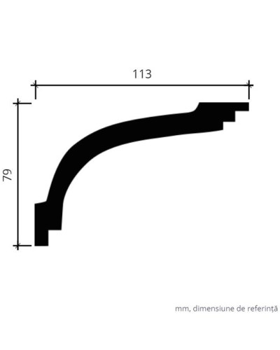 Profile Decorative Gaudi Decor GDD-1.50.170. Conține culorile: