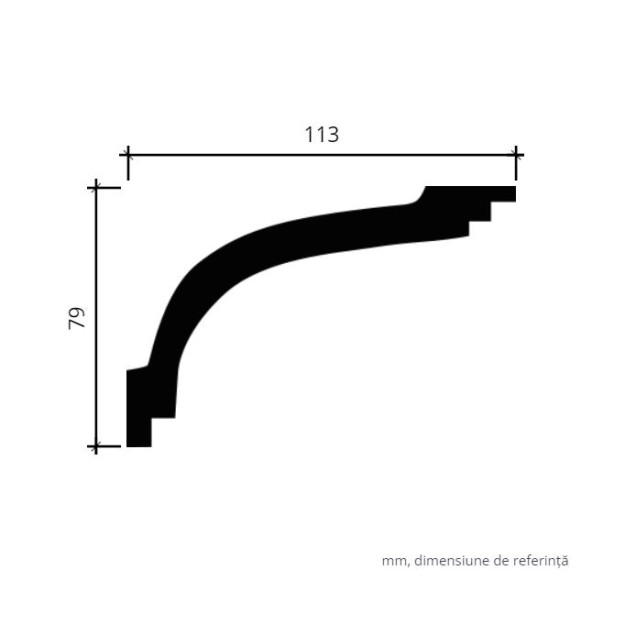 Profile Decorative Gaudi Decor GDD-1.50.170. Conține culorile: