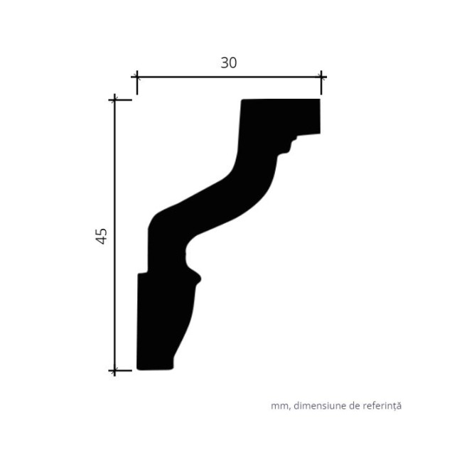 Profile Decorative Gaudi Decor GDD-1.50.171f. Conține culorile: