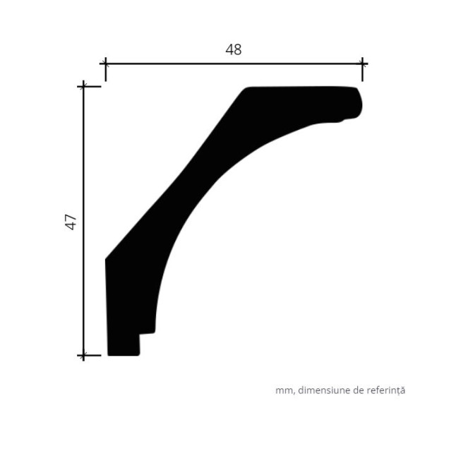 Profile Decorative Gaudi Decor GDD-1.50.172f. Conține culorile: