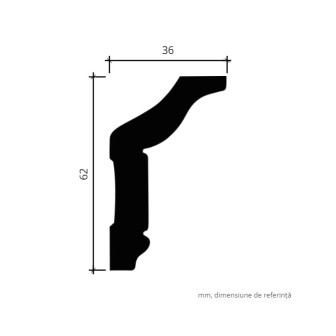Profile Decorative Gaudi Decor GDD-1.50.174. Conține culorile: