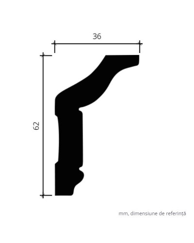 Profile Decorative Gaudi Decor GDD-1.50.174. Conține culorile:
