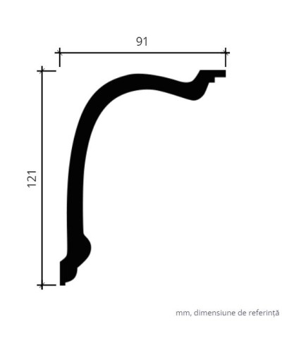 Profile Decorative Gaudi Decor GDD-1.50.180. Conține culorile: