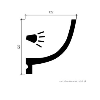 Profile Decorative Gaudi Decor GDD-1.50.220. Conține culorile: